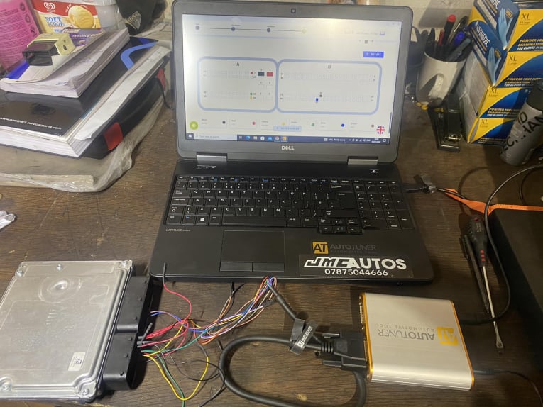 Image of laptop for tuning